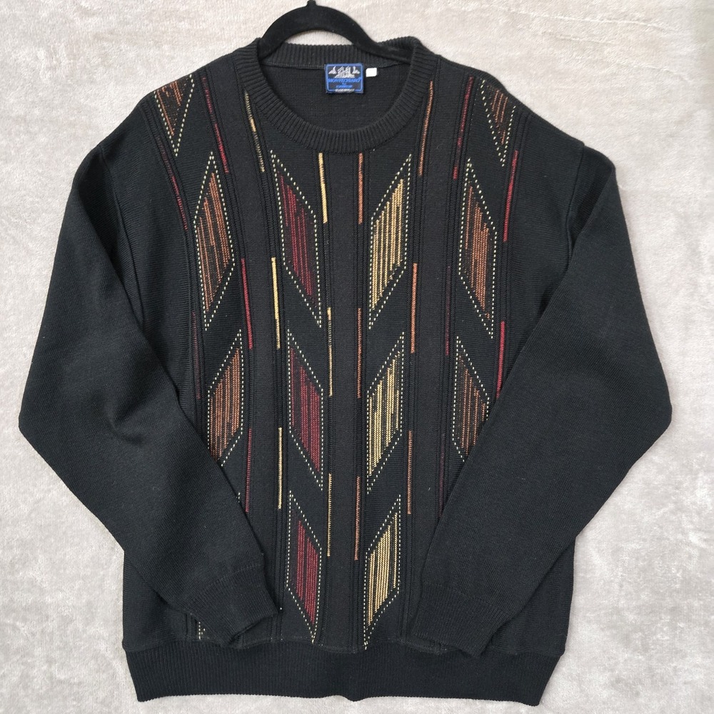 Vtg Montechiaro Sweater Men 2X Wool Italy Grandpa Old Money‎ Heritage Timeless